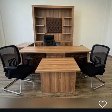 Ofis mebel dəsti kreslolar daxil deyil - Material: taxta teksturalı