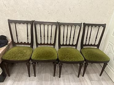 balkon stul: Qonaq otağı üçün, İşlənmiş, rəng - Qara Stul — 2