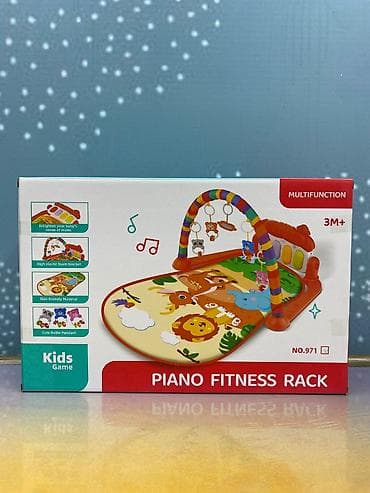 oyuncaq qız üçün: 👶🎹 Piano Fitness Rack – Musiqili və İnteraktiv Körpə Oyun Xalçası — 5