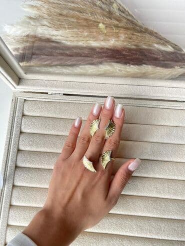 toy nişan xoncaları: Qadın zinət əşyaları dəstləri – müxtəlif modellər - Dördbuta (yonca) — 7