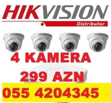 Təhlükəsizlik kameralarının quraşdırılması HIKVISION Hikvision