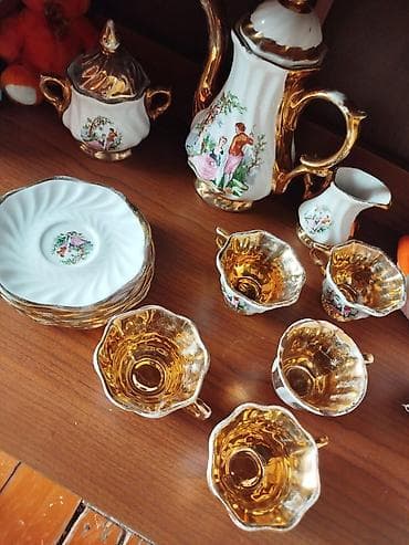 alma sirkəsi qiyməti: Qəhvə dəsti, rəng - Ağ — 4