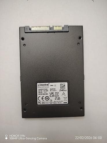 Внутренний Накопитель SSD Kingston, 240 ГБ, 2.5"