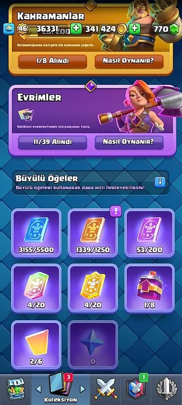 5 dollar: Clash Royale Hesabı Satılır: 🔥Yeni Hesabımız Artıq Satışdadır! 🎮 — 5