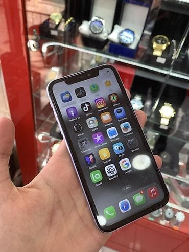 iphone 8 plus qiymeti ikinci el: IPhone 11, 64 GB, Simsiz şarj, Face ID — 3
