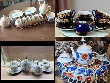 nahar serviz: Nahar dəsti, rəng - Ağ, Farfor — 8