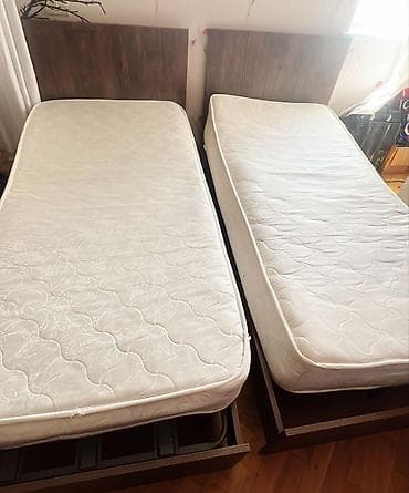 İşlənmiş, Təknəfərlik çarpayı, Bazasız, Matras ilə, Siyirməsiz