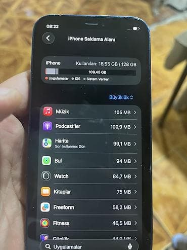 iphone 4s plata: IPhone 12, 128 GB, Mavi, Face ID — 4