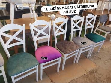 Masa və oturacaq dəstləri: Mətbəx üçün, Yeni, Açılmayan, 4 stul — 24