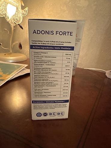 Tibbi geyim: Adonis Forte 120ml. Vitamin- mineral kompleksi+Omeqa3. Uşaqlar və — 3