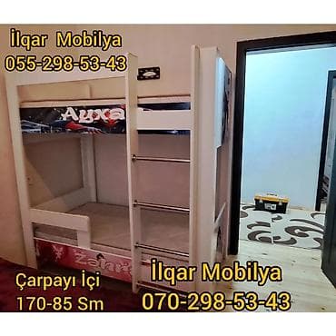 ucuz krafat: Oğlan üçün, Yeni, Çarpayı, Matrassız, Siyirməsiz, Laminat — 7