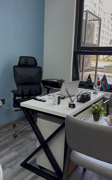 stul ofis: Ofis mebel dəsti – “Loft” üslubunda ünvan Badamdar 2 dəst - (4 stul — 3