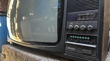 Retro “РУБИН” televizoru (PAL/SECAM) - Korpus: taxta yan panellərlə — 1