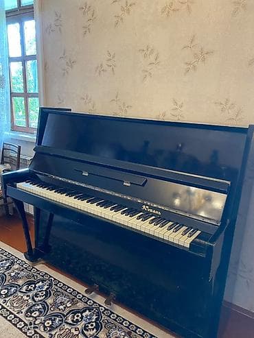 Musiqi alətləri: Upright pianino – “Kuban” markası, klassik qara cilalı korpus — 3