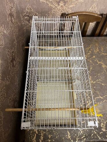 toyuq ucun yem qablari: Quş qəfəsi – geniş və funksional - Material: möhkəm metal tor — 2