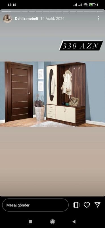 Dolablar: Yeni, Açılan, 3 qapılı Düz dolab, Dəhliz dolabı, Azərbaycan — 5