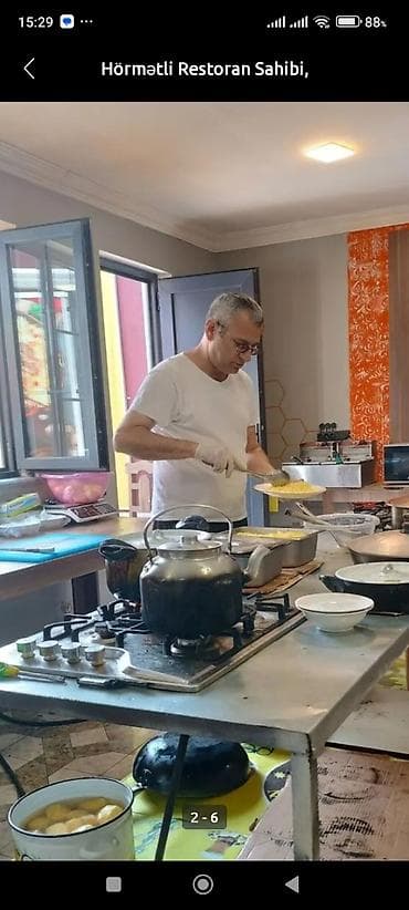 is axtariram sumqayitda: Salam, 46 yaşım var, 22 ildir aşpaz sənətindəyəm.Qazan — 6