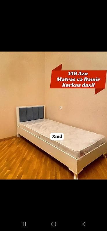 Tək nəfərlik çarpayı dəsti - Dəst tərkibi: çarpayı korpusu, matras və lalafo.az -da Tək nəfərlik çarpayı dəsti - Dəst tərkibi: çarpayı korpusu, matras və