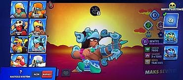oline is: Brawl Stars oyunu üçün hesab - Kupa: 11,312 - Savaşçılar: 71/104 - — 10