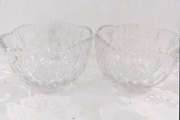 Столовые приборы: Şüşə qab dəsti – 2 ədəd - Material: şəffaf şüşə - Dizayn: kəsim — 1