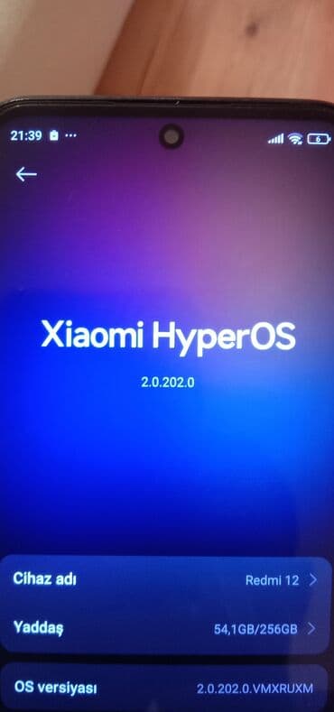 redmi a05: Redmi 12, 256 GB, rəng - Qara, Sensor — 5