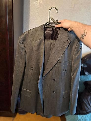 dağ geyimleri: 54 razmerRamzotti kişi kostyumu – klassik səliqəli zolaqlı dizayn. - — 1