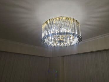 gece lampası: Çılçıraq, 10 və daha çox lampa, Xrustal — 1