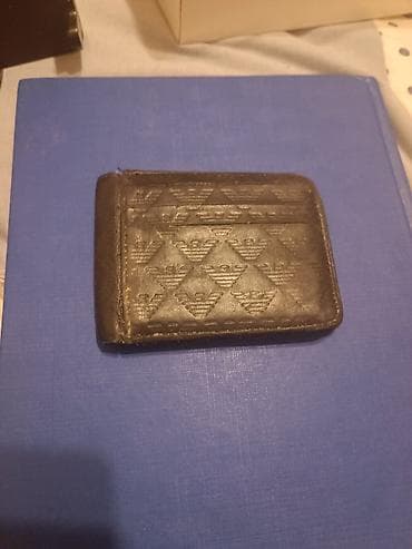 handmade: Dəri kartlıq – qatlana bilən, kompak tərtibat - Material: Genuine — 1