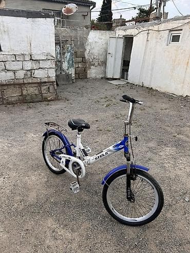 usaq velosipedler: Uşaq velosipedi – STELS, 20" təkərlər - Rəng: mavi-ağ - Çərçivə — 2