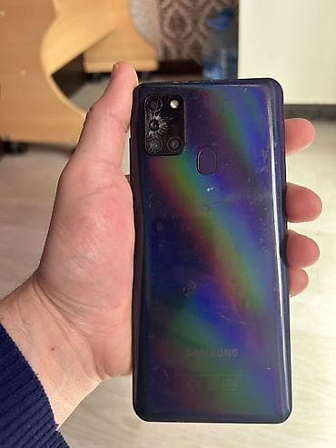 s20 fe ekran: Samsung Galaxy A21S, 4 GB, rəng - Mavi, Barmaq izi — 5