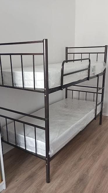 mebel restorer: Oğlan və qız üçün, Yeni, Çarpayı, Matras ilə, Siyirməsiz, Dəmir — 2