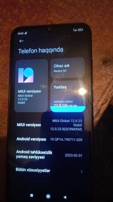 resmi 9c: Redmi 9C, 128 GB, rəng - Qara, Barmaq izi — 5