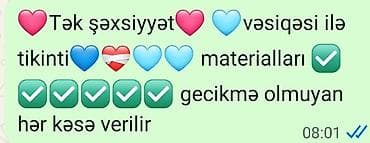 tikinti və təmir: Tikinti materiallarının satışı və rəsmiləşdirilməsi xidməti. - Yalnız — 1