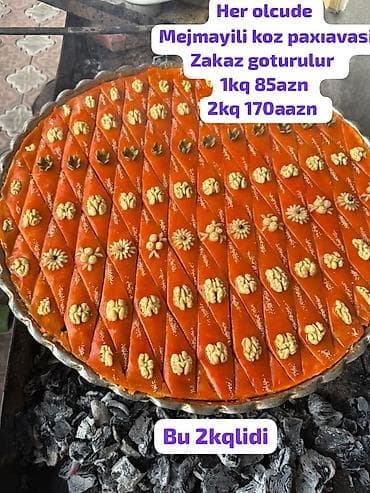 komur qizdiran: Mejmayili koz paxlavasi 1kq 85azn 2kq 170azn sahile — 1