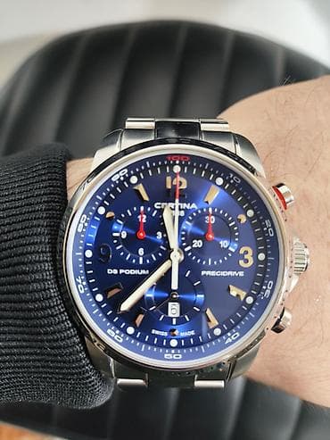 up saatlari: Qol saatı, Certina, rəng - Mavi — 4