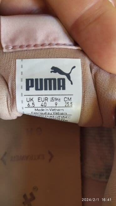 puma trinomic qadın krossovkaları: Puma, Ölçü: 40, rəng - Çəhrayı, İşlənmiş — 7