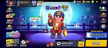 Brawl Stars oyun hesabı - Kuboklar: 43 431+ (bir neçə hesab — 1