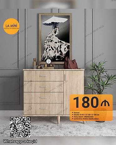 Комоды: Komod – LA Mini - Material: taxta teksturalı MDF/LDSP görünüşlü — 1