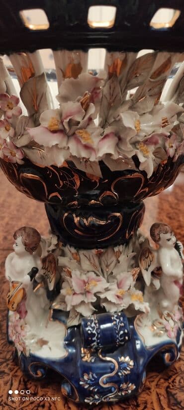 meyvə qablari: Əl işi olan original vaza.Təkrarı yoxdur. Qiyməti 300 man — 3