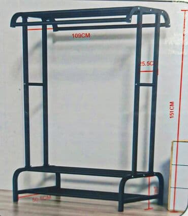 вешалка в прихожую настенная: 2 asilqanli 2 polkali Eni 1.10sm Hun 1.50sm Derinlik 50sm Coox — 3