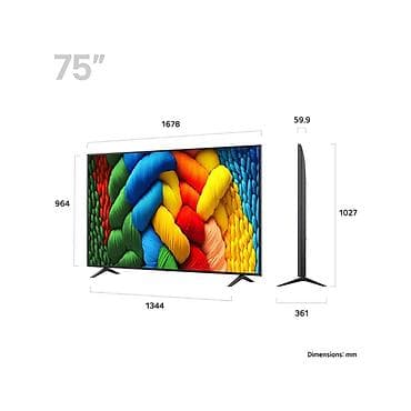 blu ray disk: Televizor LG 75NANO80A6B.ADKG LG 75NANO80A6B böyük ekranı və NanoCell — 2