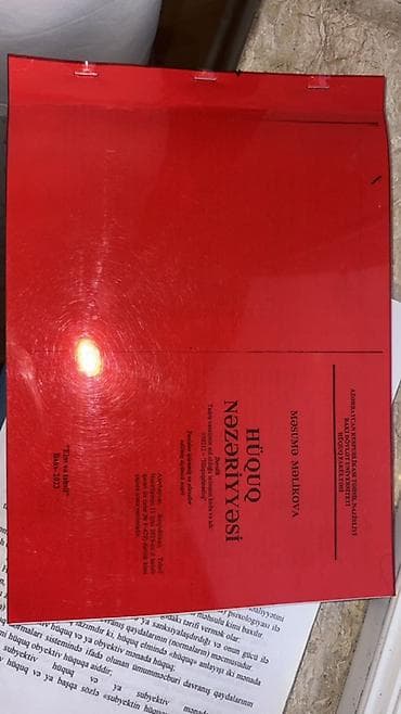 Məhsul: “Hüquq nəzəriyyəsi” –Məsumə Məlikova Pdf formatında Dəst
