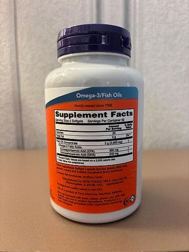 qliserin: Məhsul: NOW Omega-3 Fish Oil – Molekulyar distillə olunmuş balıq yağı — 2