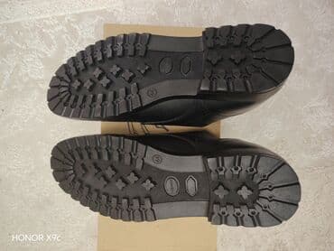 Asia: Dəri materialdan hazırlanmış qara rəngli kişi ayaqqabıları. Bağcıqlı — 9