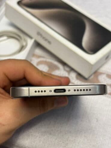 iphone 16 azərbaycan: IPhone 15 Pro Max, 256 GB, Natural Titanium, Face ID — 6