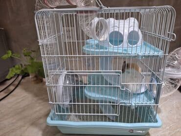 cuce qefes: Hamster üçün tam dəst qəfəs - Ölçü: kompakt masaüstü, çoxmərtəbəli — 4