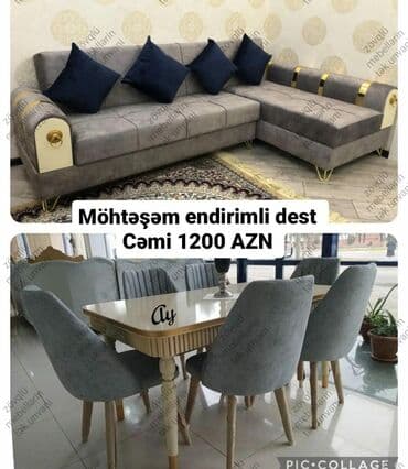 əncir cemi: *künc divan* *masa dest* Yeni məhsul ✔️ sifarişlə hazırlanır ✔️ — 2
