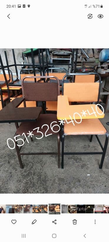 heyet ucun stul: Ofis stullari,Mekteb Stullari,Hazirliq Kurslari ucun Stullar,Tibbi — 1