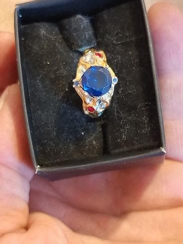 сапфир: Кольцо, Серебро, 958 проба, Сапфир — 8