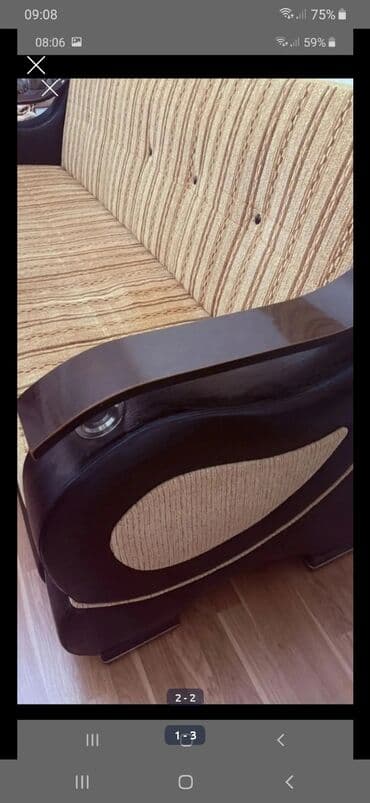 i̇ki neferlik divan: Divan, Yeni, Açılan, Bazalı, Süni dəri, Çatdırılma yoxdur — 1